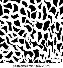 Brush grunge pattern. White and black vector.