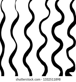 Brush grunge pattern. White and black vector.