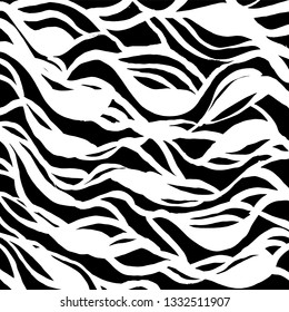 Brush grunge pattern. White and black vector.