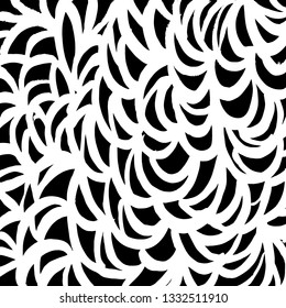 Brush grunge pattern. White and black vector.