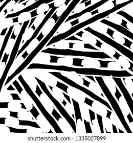 Brush grunge pattern. White and black vector.