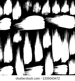 Brush grunge pattern. White and black vector.