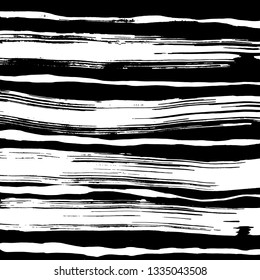 Brush grunge pattern. White and black vector.