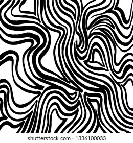 Brush grunge pattern. White and black vector.
