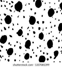 Brush grunge pattern. White and black vector.