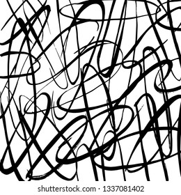 Brush grunge pattern. White and black vector.