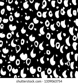 Brush grunge pattern. White and black vector.