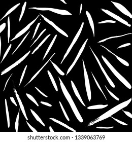 Brush grunge pattern. White and black vector.