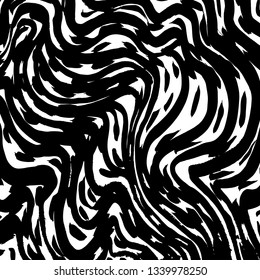 Brush grunge pattern. White and black vector.