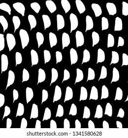 Brush grunge pattern. White and black vector.