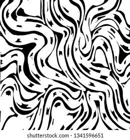Brush grunge pattern. White and black vector.