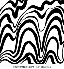 Brush grunge pattern. White and black vector.