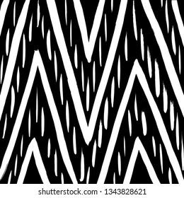 Brush grunge pattern. White and black vector.