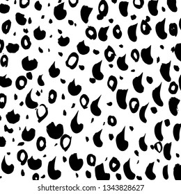 Brush grunge pattern. White and black vector.