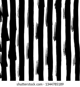 Brush grunge pattern. White and black vector.