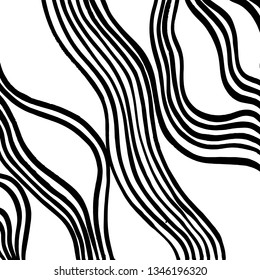 Brush grunge pattern. White and black vector.