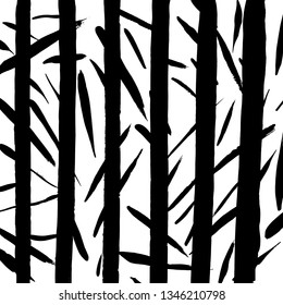 Brush grunge pattern. White and black vector.