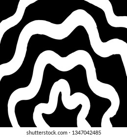 Brush grunge pattern. White and black vector.