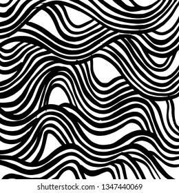 Brush grunge pattern. White and black vector.