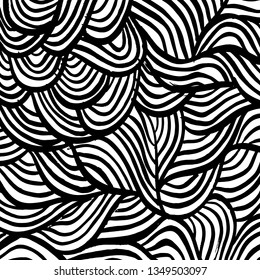 Pincel patrón de grunge. Vector blanco y negro.