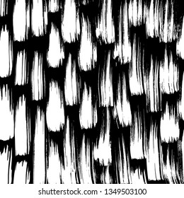 Brush grunge pattern. White and black vector.
