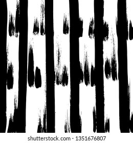Brush grunge pattern. White and black vector.