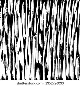 Brush grunge pattern. White and black vector.