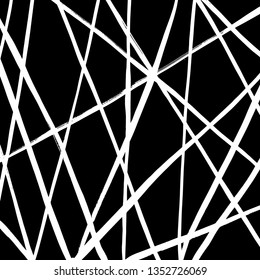 Brush grunge pattern. White and black vector.
