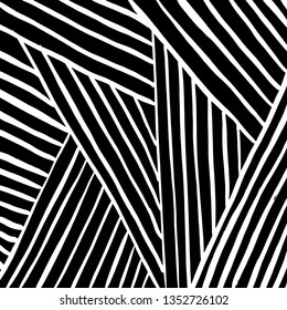 Brush grunge pattern. White and black vector.