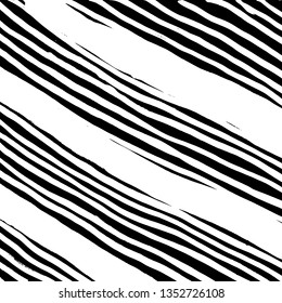 Brush grunge pattern. White and black vector.