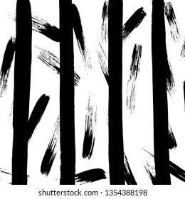 Brush grunge pattern. White and black vector.