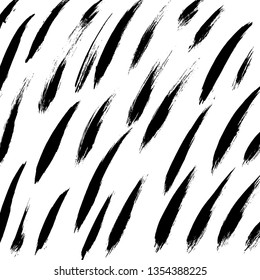 Brush grunge pattern. White and black vector.