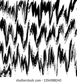 Brush grunge pattern. White and black vector.