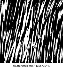 Brush grunge pattern. White and black vector.