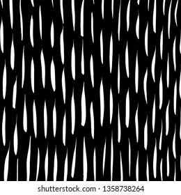 Brush grunge pattern. White and black vector.