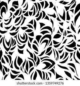 Brush grunge pattern. White and black vector.