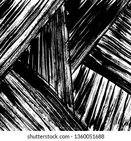 Brush grunge pattern. White and black vector.