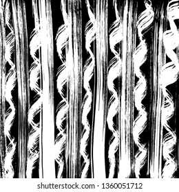 Brush grunge pattern. White and black vector.