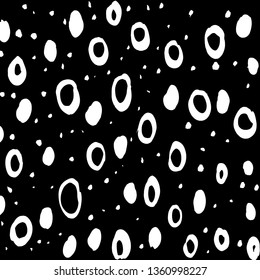 Brush grunge pattern. White and black vector.