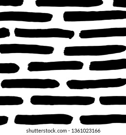 Brush grunge pattern. White and black vector.