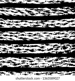 Brush grunge pattern. White and black vector.