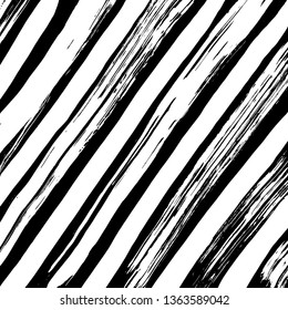 Brush grunge pattern. White and black vector.