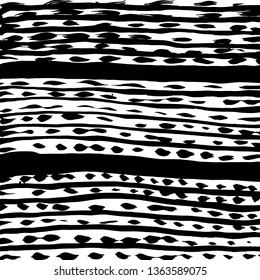 Brush grunge pattern. White and black vector.