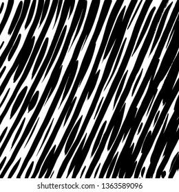 Brush grunge pattern. White and black vector.