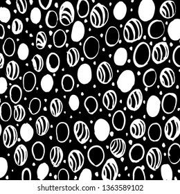 Brush grunge pattern. White and black vector.