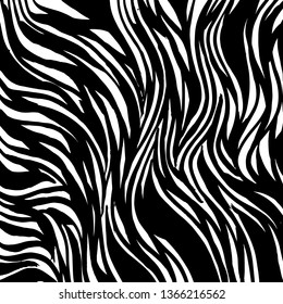 Brush grunge pattern. White and black vector.