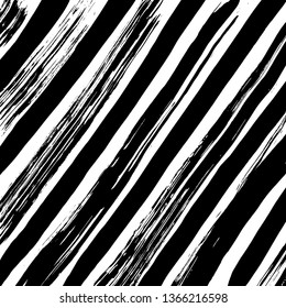 Brush grunge pattern. White and black vector.