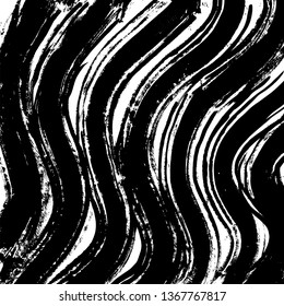 Brush grunge pattern. White and black vector.