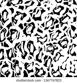 Brush grunge pattern. White and black vector.