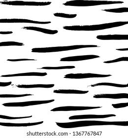 Brush grunge pattern. White and black vector.